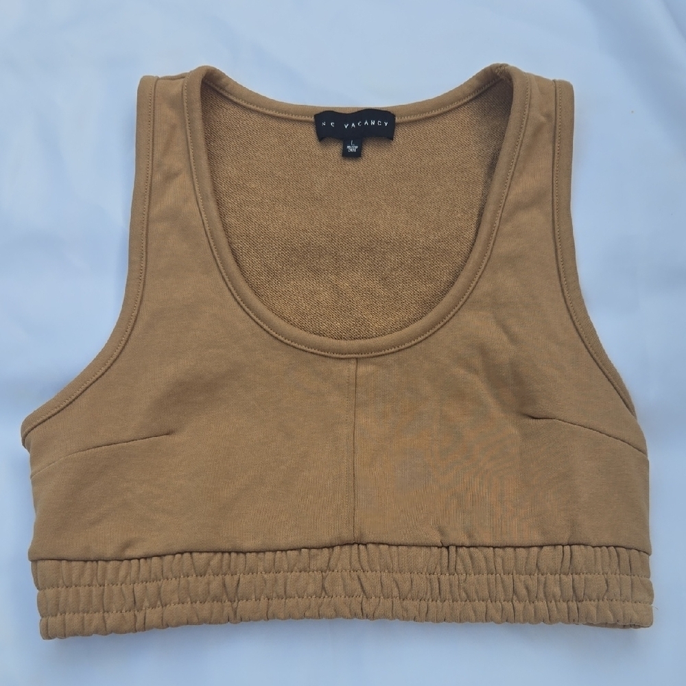 Tan Crop Top by No Vacancy